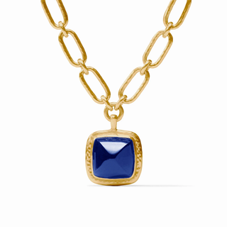 Sahara Statement Necklace - Iridescent Sapphire Blue