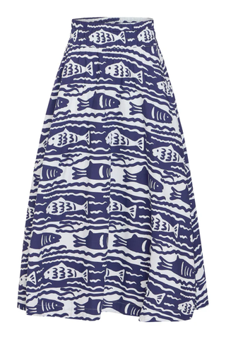 Pavilion Skirt - Fish Print