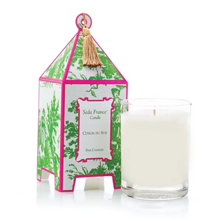 Citron Du Sud Classic Toile Pagoda Box Candle