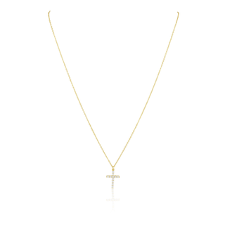 Classic Cz Cross Necklace
