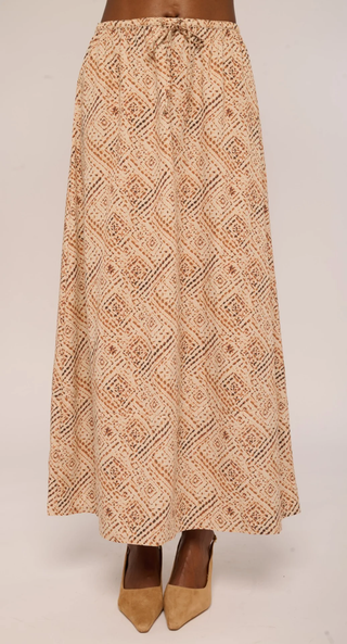 Madden Midi Skirt - Wuthering Winds Print