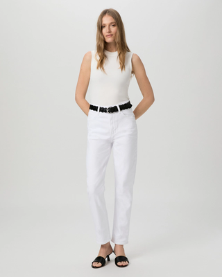 Billy - High Rise Straight Ankle - Crisp White