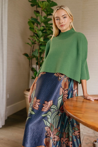 Sophia Oversized Sweater - Evergreen Fog