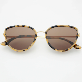Luna Women's Cat Eye Sunglasses - Milky Tortoise