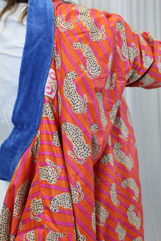 Blue Heart and Cross Velvet Jacket