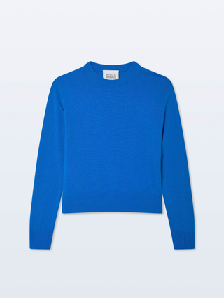 Cashmere Crewneck - Bright azure
