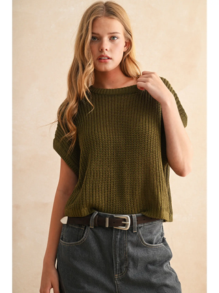 Dillion - Dolman Sleeve Knitted Top