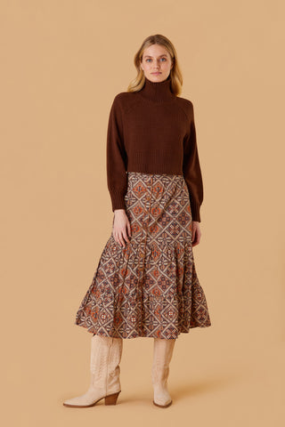 Elosie Skirt - Chai Medallions