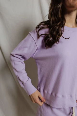 Tyler - French Terry Pullover Sweatshirt - Ultra Violet
