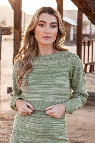 Sabrina Set Top - Green Multi