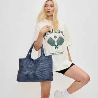 Sky's The Limit - Large Tote - Dark Denim