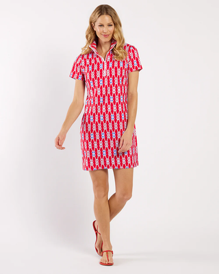 Alexia Dress - Sailors Knot Red