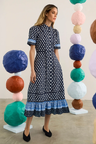 Greta Dress - Thistle & Vine Blue