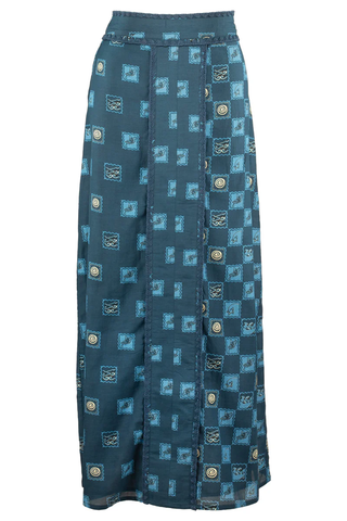 Portia Skirt - Blue / Block