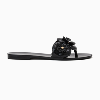 Amelia Jelly Flip Flop - Black