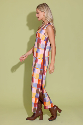 Berkley Dress - Terracota Check