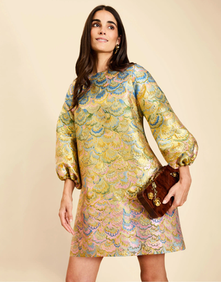 Rosanna Mini Dress - Gilded Marble