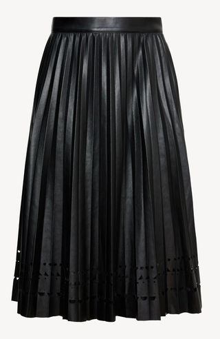 Alana Skirt - Black Vegan Leather