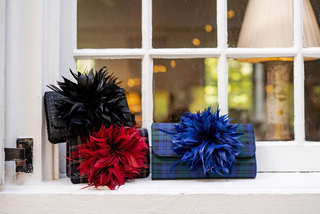 Coco Feather Clutch - Red