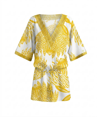 Short Embroidered Kaftan