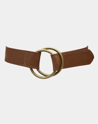 Josie Leather Belt - Chocolate OS