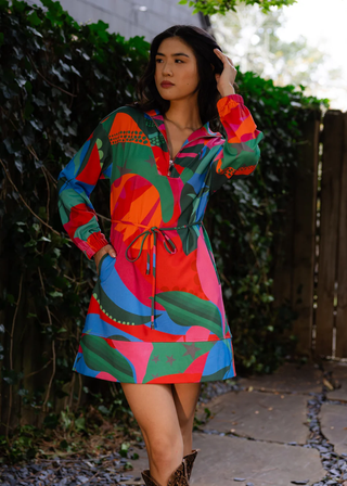 Logan Dress - Tropical Jingle