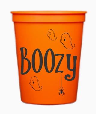 Boozy Stadium Cups 16 oz Halloween