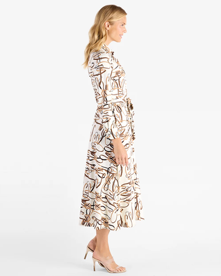 Kitty Dress Brushed Jude Cloth - Whimsical Belts Cream