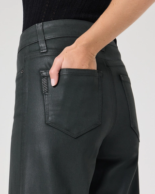 Anessa Wide Leg Jean - Dark Rosin Luxe Coating