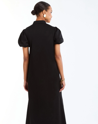 Elliana Midi Dress - Black Ivory