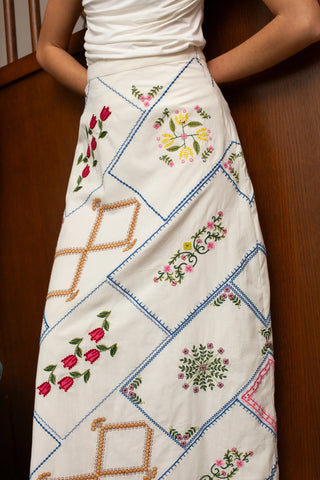 MARLO SKIRT - CROSS WEAVE
