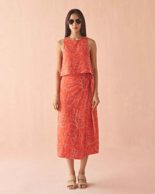 Sammi Skirt - Uma Persimmon