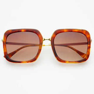 Lulu Women's Square Sunglasses - Brown