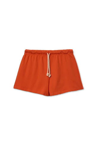 LAYLA FRENCH TERRY SWEAT SHORTS - CLEMENTINE