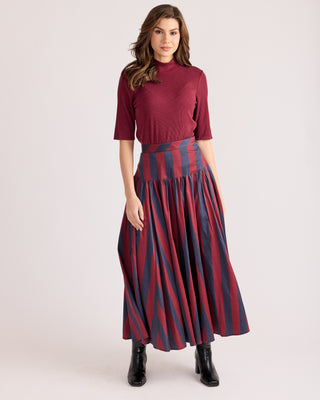 EDITH SKIRT - VINEYARD STRIPE