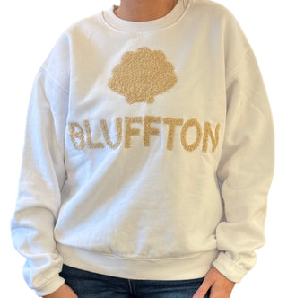 BLUFFTON Beige Terry Sweatshirt