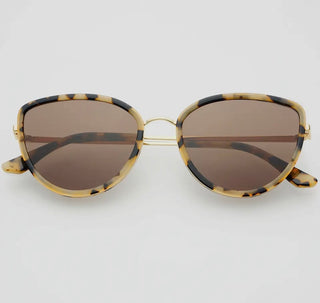 Luna Women's Cat Eye Sunglasses - Milky Tortoise