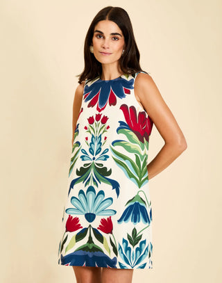 FIONA SHIFT MINI DRESS - ORNAMENTED ESPALIER