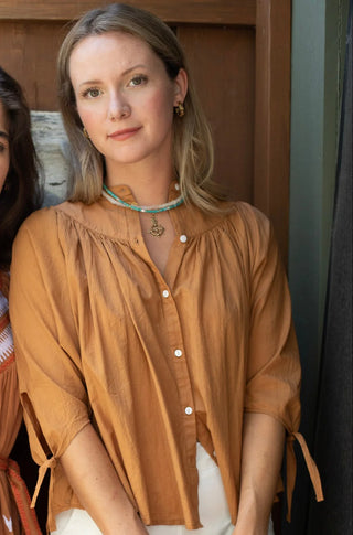 Fleur Blouse - Tan