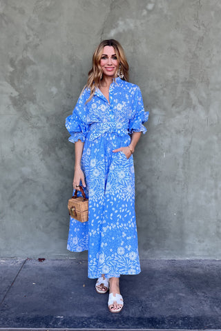 The Every Body Dress - Blue Poppy
