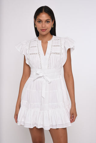 Madelyn Mini Dress - Bright White