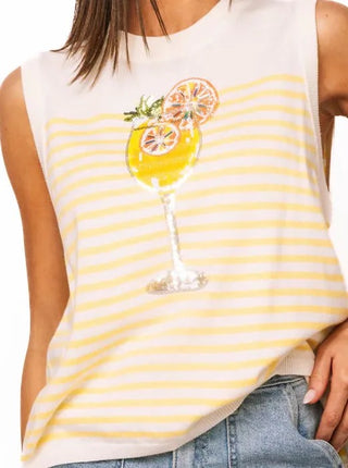 COCKTAIL KNIT TANK