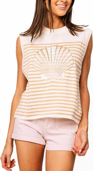 SHELL KNIT TANK
