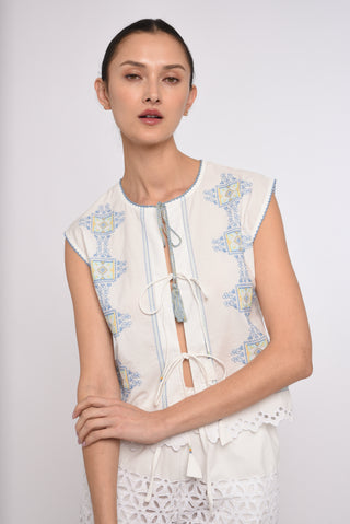 Leona Top - Lydian Embroidery