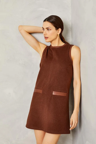 June Dress - Chicory Coffee