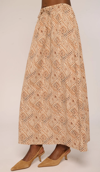 Madden Midi Skirt - Wuthering Winds Print