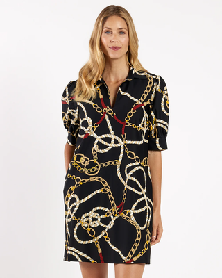 Emerson Dress Jude Cloth - Ribbons and Chains Black