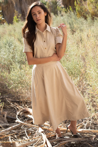 Everything Short Sleeve Top - Pin Dot Faux Leather