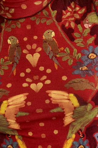 Connor Top - Birds of a Feather Maroon