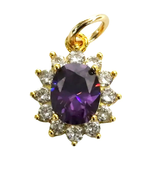 Gemstone Charm - Amethyst
